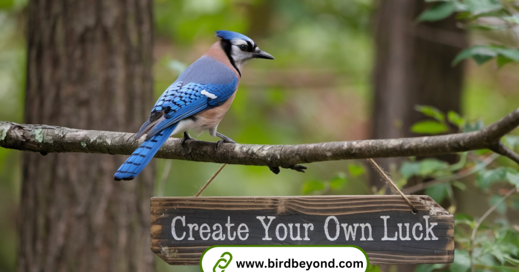 A Blue Jay Sighting as an Invitation to Create Your Own Luck