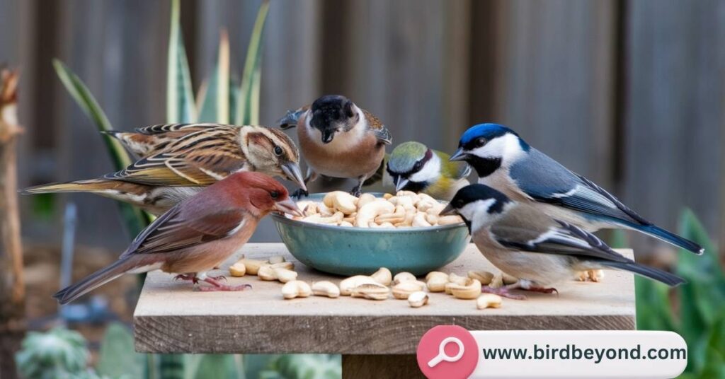 Small birds like finches, canaries, and budgies should not eat cashews regularly due to high fat content