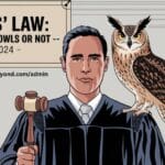 "Legal restrictions on eating owls in 2024, illustrated with an owl perched on a branch."