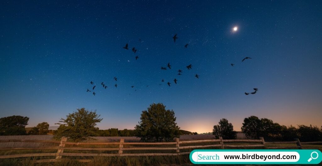 A bird in mid-song during sunrise, representing the scientific and cultural significance of bird songs across the globe.