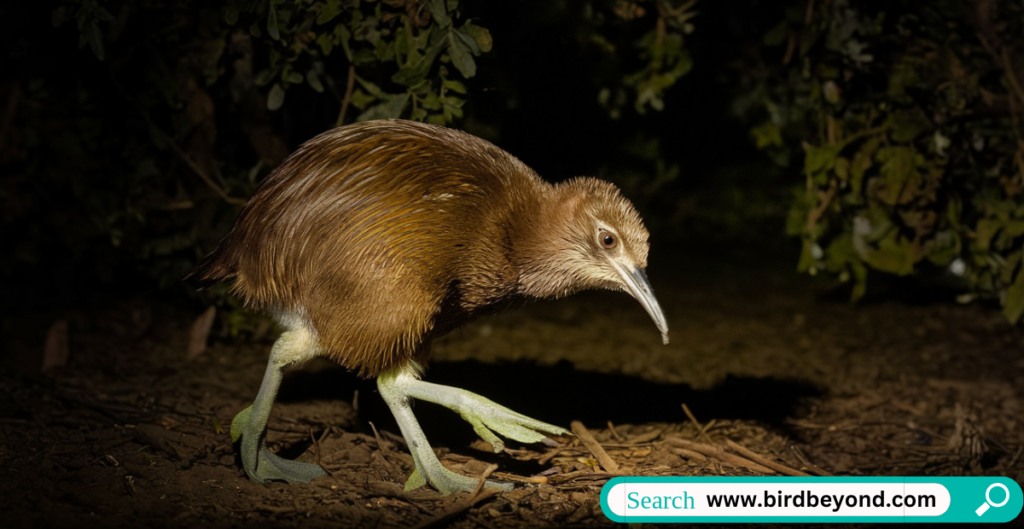 Nocturnal birds like herons and owls hunting near water at dusk, using stealth and keen senses to catch fish and small prey