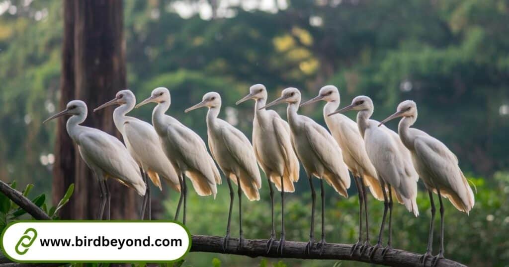 Cattle Egret standing in a Florida wetland, showcasing its distinctive white plumage and yellow beak.