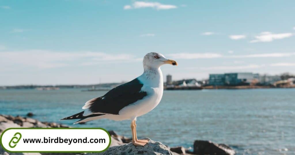 Seagull control measures, such as netting and spikes on rooftops, used to deter birds from nesting